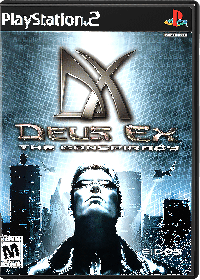 Deus Ex: The Conspiracy Playstation 2 US box art